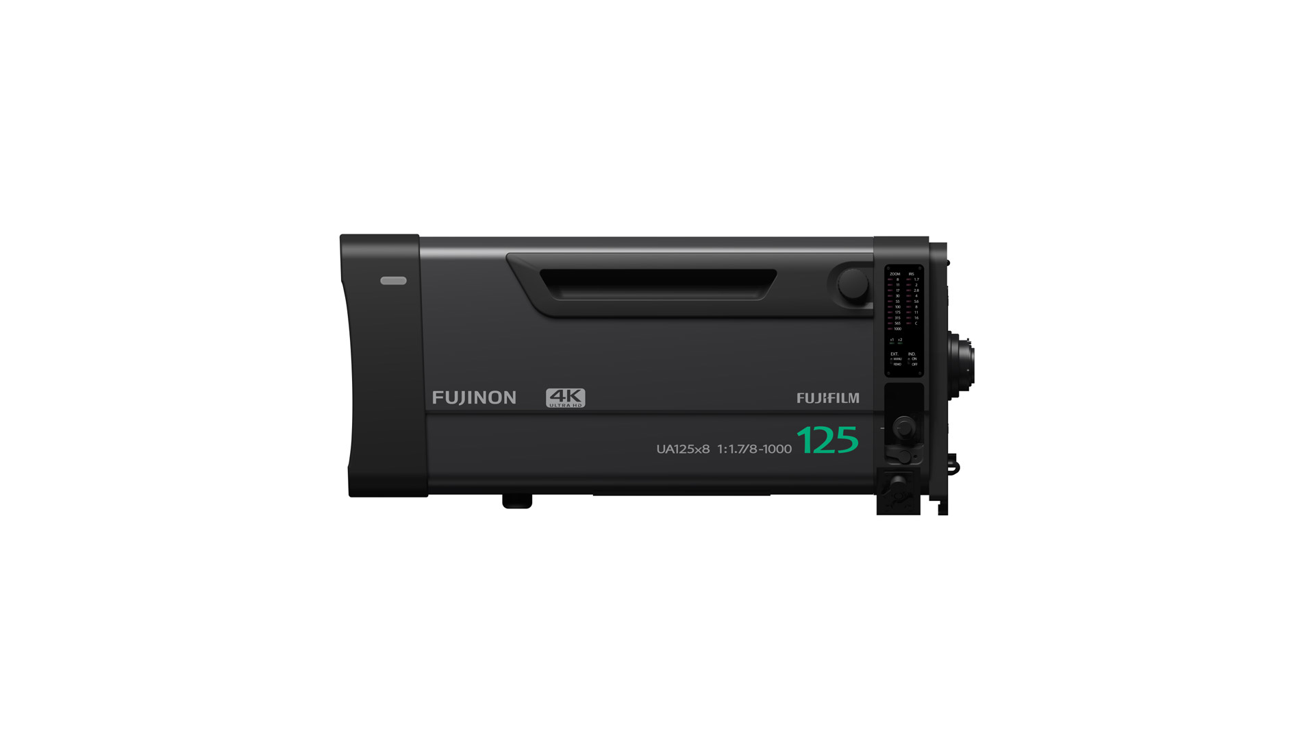 Ottica Fujinon UA125X8BESM-S35 box 2/3" 4K EFP 8-1000mm ARIA estensore 2x stabilizzatore incorporato - Attacco B4