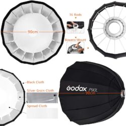 Softbox parabolico Godox PT90H