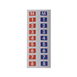 HL-C1PRO-SC02_HOLLYLAND_Stickers blu e rossi Hollyland per Solidcom C1 intercom (18 pz)