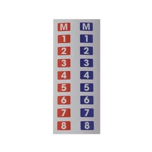 Stickers blu e rossi Hollyland per Solidcom C1 intercom (18 pz)