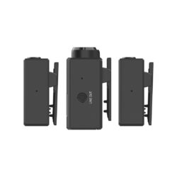 HL-LARK-150-DUO-B Hollyland LARK 150 Duo sistema microfonico wireless con 2 trasmettitori e ricevitore Nero