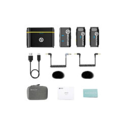 Hollyland Lark M1 Duo sistema microfonico wireless con 2 trasmettitori e ricevitore