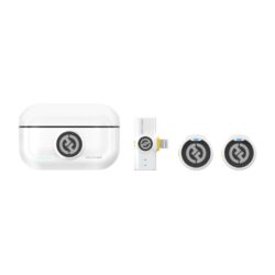 Hollyland Lark M2 Mobile - Microfono lavalier wireless con plug Lightning - bianco
