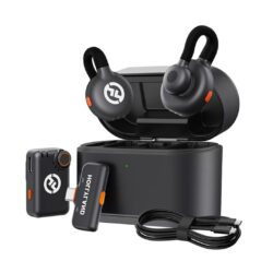 Hollyland Lark M2S Combo microfono wireless con ricevitori Camera + USB-C RX + cavo da USB-C a Lightning