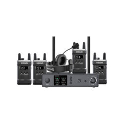 HL-MARS-T1000_Hollyland_Sistema intercom wireless full duplex Hollyland Mars T1000 con 1 stazione base e 4 trasmettitori con doppia cuffia