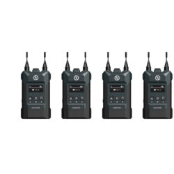 HL-SOLIDCOM-M1-4B_Hollyland_Sistema intercom wireless full duplex Hollyland Solidcom M1 con stazione base e 4 trasmettitori con cuffie