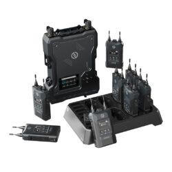 HL-SOLIDCOM-M1-8B_Hollyland_Sistema intercom wireless full duplex Hollyland Solidcom M1 con stazione base e 8 trasmettitori con cuffie