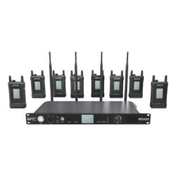HL-SYSCOM-1000T-8D_Hollyland_Sistema intercom wireless full duplex Hollyland Syscom 1000T con stazione base e 8 trasmettitori con cuffie