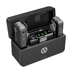 Hollyland Lark Max Duo sistema microfonico wireless con 2 trasmettitori e ricevitore - nero