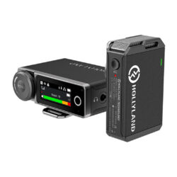 Hollyland Lark Max Solo sistema microfonico wireless con trasmettitore e ricevitore - nero