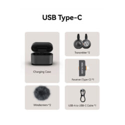 Hollyland Lark M2S Ultimate Combo Microfono Wireless (Camera RX +USB-C RX + Lightning RX)