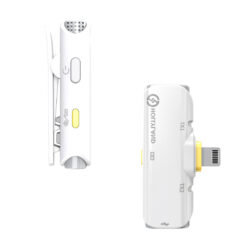 Hollyland Lark C1 duo sistema microfonico wireless con 2 trasmettitori e ricevitore - bianco