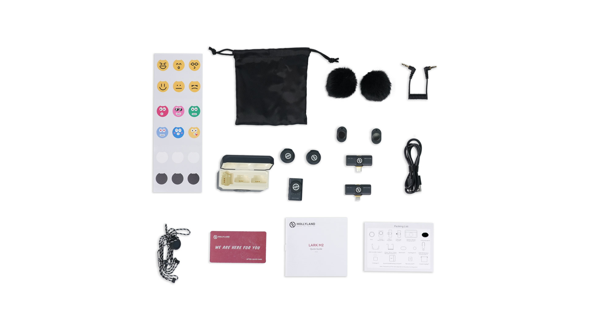 Hollyland Lark M2 Type C - microfono wireless nero