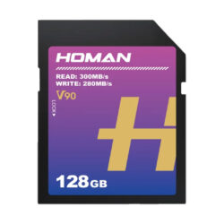 Scheda di memoria SD UHS-II V90 HOMAN 128 GB - R300MB/s W280MB/s