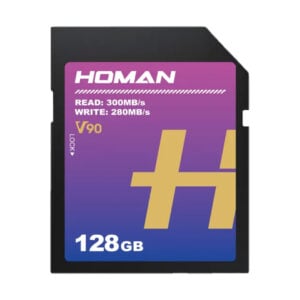 Scheda di memoria SD UHS-II V90 HOMAN 128 GB - R300MB/s W280MB/s