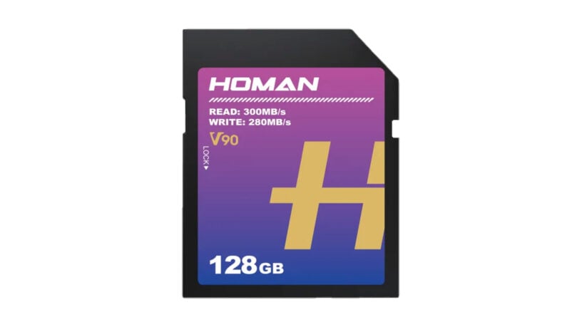 Scheda di memoria SD UHS-II V90 HOMAN 128 GB - R300MB/s W280MB/s
