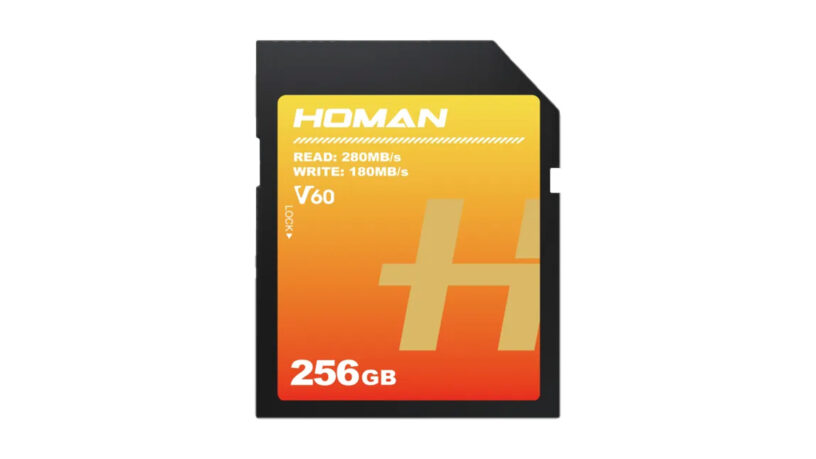 Scheda di memoria SD UHS-II V60 HOMAN 256 GB - R280MB/s W180MB/s