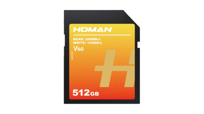 Scheda di memoria SD UHS-II V60 HOMAN 512 GB - R280MB/s W150MB/s