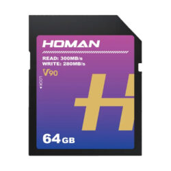 Scheda di memoria SD UHS-II V90 HOMAN 64 GB - R300MB/s W280MB/s