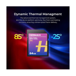 Scheda di memoria SD UHS-II V90 HOMAN 64 GB - R300MB/s W280MB/s