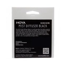 Filtre Créatif Hoya Mist Diffuser Black No 1 67 mm