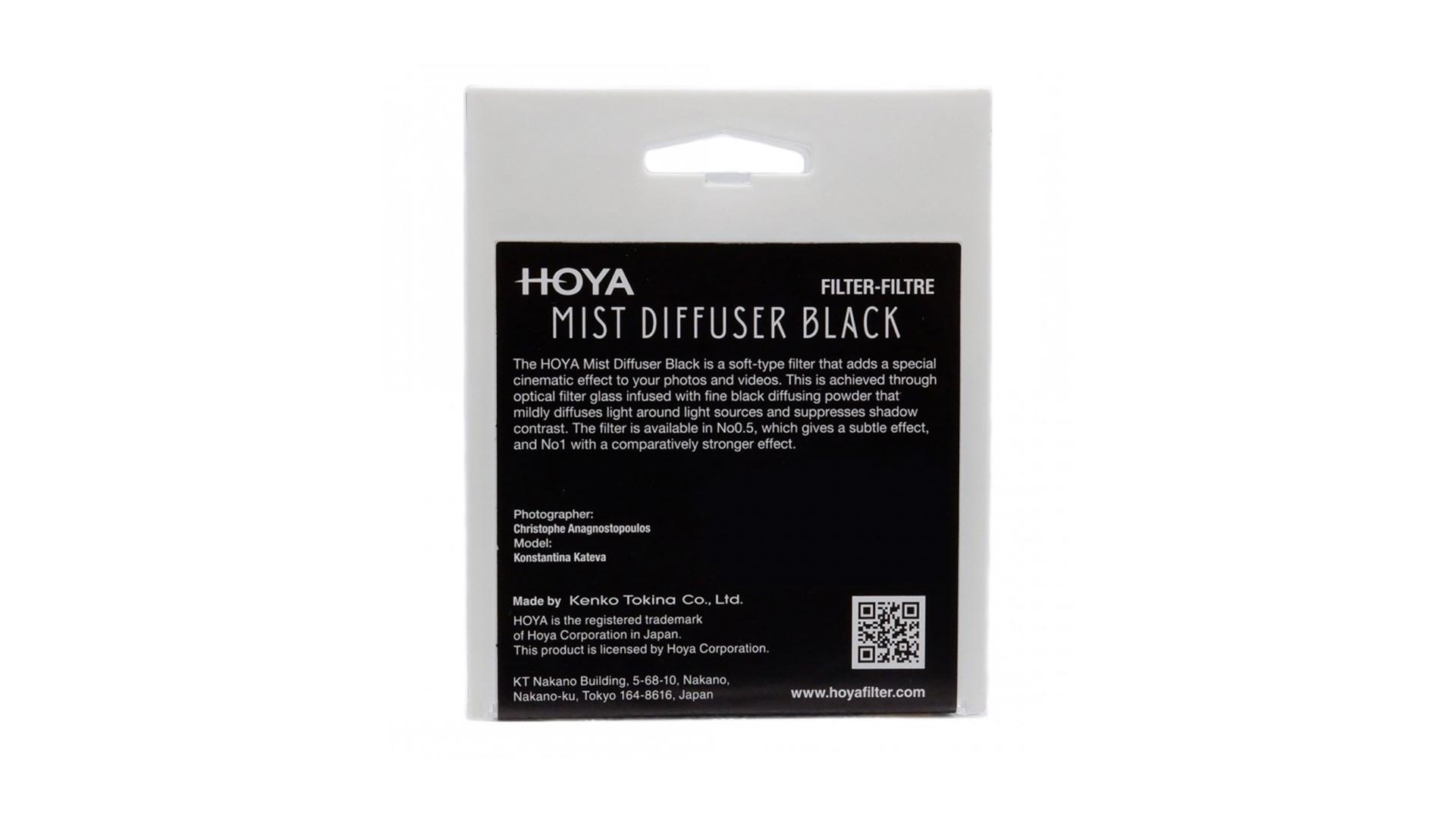 Filtre Créatif Hoya Mist Diffuser Black No 1 67 mm
