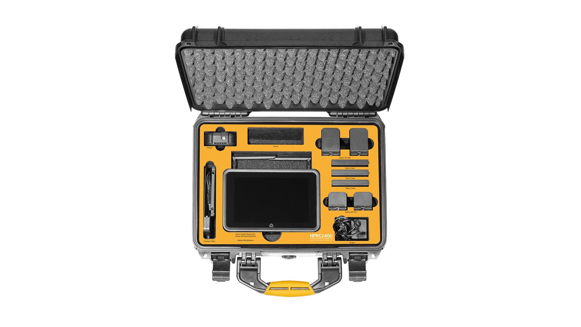 Valigia in resina HPRC S-SHGC-2400-01 per Atomos Shogun, Shogun Ultra, Shogun Connect