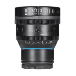Irix Cine 15mm T2.6 con attacco Canon RF - obiettivo con scala metrica in metri