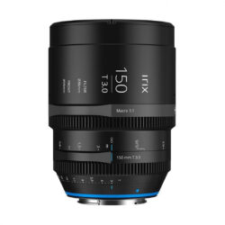 Irix Cine 150mm T3.0 macro con attacco Sony E - obiettivo con scala metrica in metri
