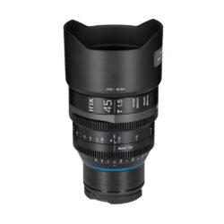 Irix Cine 45mm T1.5 con attacco Canon RF - obiettivo con scala metrica in metri