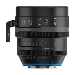Irix Cine 45mm T1.5 con attacco Canon RF - obiettivo con scala metrica in metri