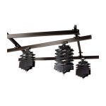 Sistema aereo Jinbei kit 3 pantografi 3x4m per montaggio luci al soffitto