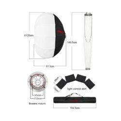 Softbox Quick Ball Jinbei con diametro 120cm ad apertura rapida