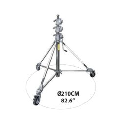 Pie de estudio Jumbo Kupo 744 con 3 elevaciones con ruedas y frenos