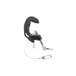 Gancio a C con baby spigot da 16mm per tubo 60mm