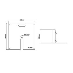 Base Kupo KBS-6060 Boom 600x600mm