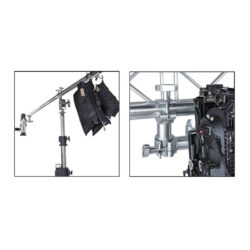 KCP-653_Kupo_Kupo KCP-653 set 1 gancio con piastra per videocamere e 2 ganci con tubo