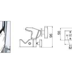 KCP-710B_Kupo_Super convi clamp KCP-710B Kupo con manico a cricchetto