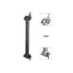 KCP-804-XB_Kupo_Kupo KCP-804-XB asta 100 cm con 2 ganci aliscaff incrociati - Nero