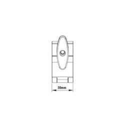 KCP-832B-L_KUPO_Doppio gancio aliscaff girevole Kupo KCP-832B-L con manopole a T - Nero