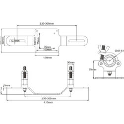 KCP-886_Kupo_Supporto VESA da 75mm a 100mm per americana