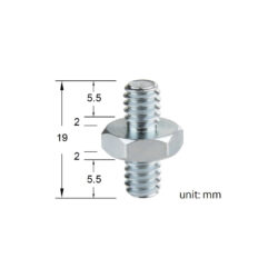 Adattatore Kupo KS-051 con doppia vite maschio 1/4"