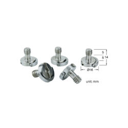 KS-061_KUPO_Viti Kupo KS-061 da 1/4" con anello per piastre (Kit da 5 pz)