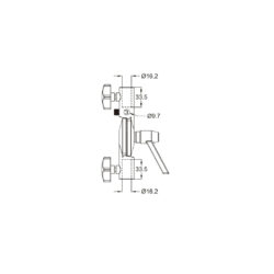KS-102_Kupo_Supporto girevole Kupo KS-102 per ombrello con adattatore 1/4" e 3/8"