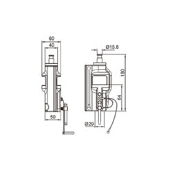 KS-212_KUPO_Adattatore Kupo KS-212 da 5/8" M a 1/8" F con filo di sicurezza