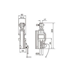 KS-214_KUPO_Adattatore Kupo KS-214 da 5/8" F a 1/8" F con filo di sicurezza