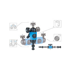 KS-406_KUPO_Adattatore Kupo KS-406 con testa a sfera e dado esagonale per Convi Clamp