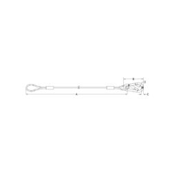 SW-01_KUPO_Cable de seguridad Kupo SW-01 para luces, aparejos y equipos