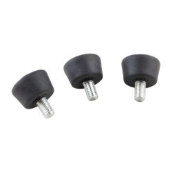 Pies de goma universales Kupo KS-354 con rosca 1/4"-20x13mm - kit de 3