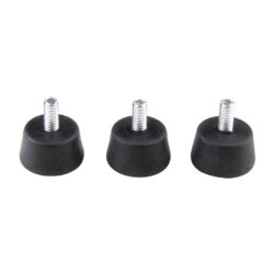 Pies de goma universales Kupo KS-354 con rosca 1/4"-20x13mm - kit de 3